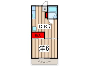 コスモA.Kの物件間取画像